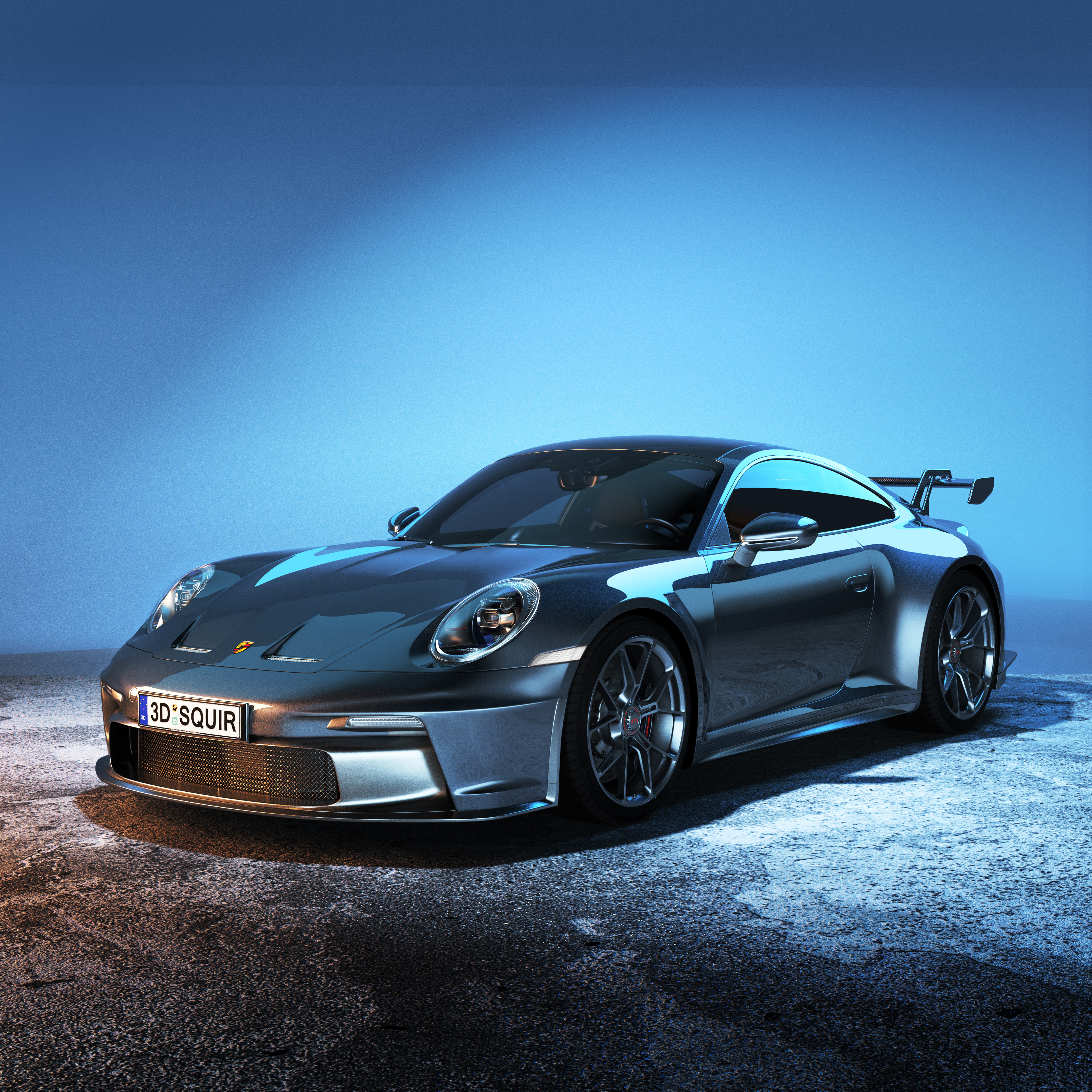 Render，Automobile design，keyshot，modeling，rhino，Porsche，
