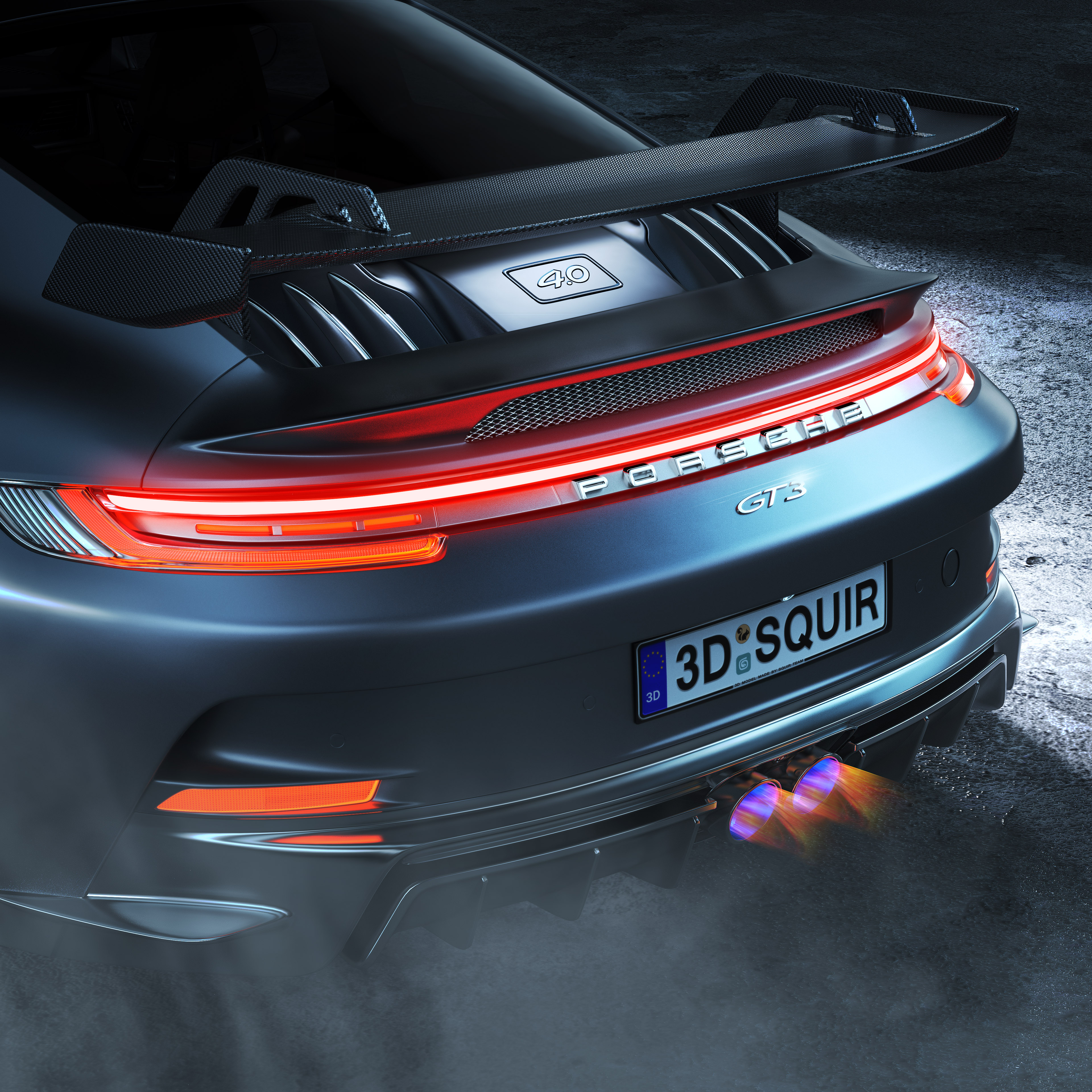 Render，Automobile design，keyshot，modeling，rhino，Porsche，