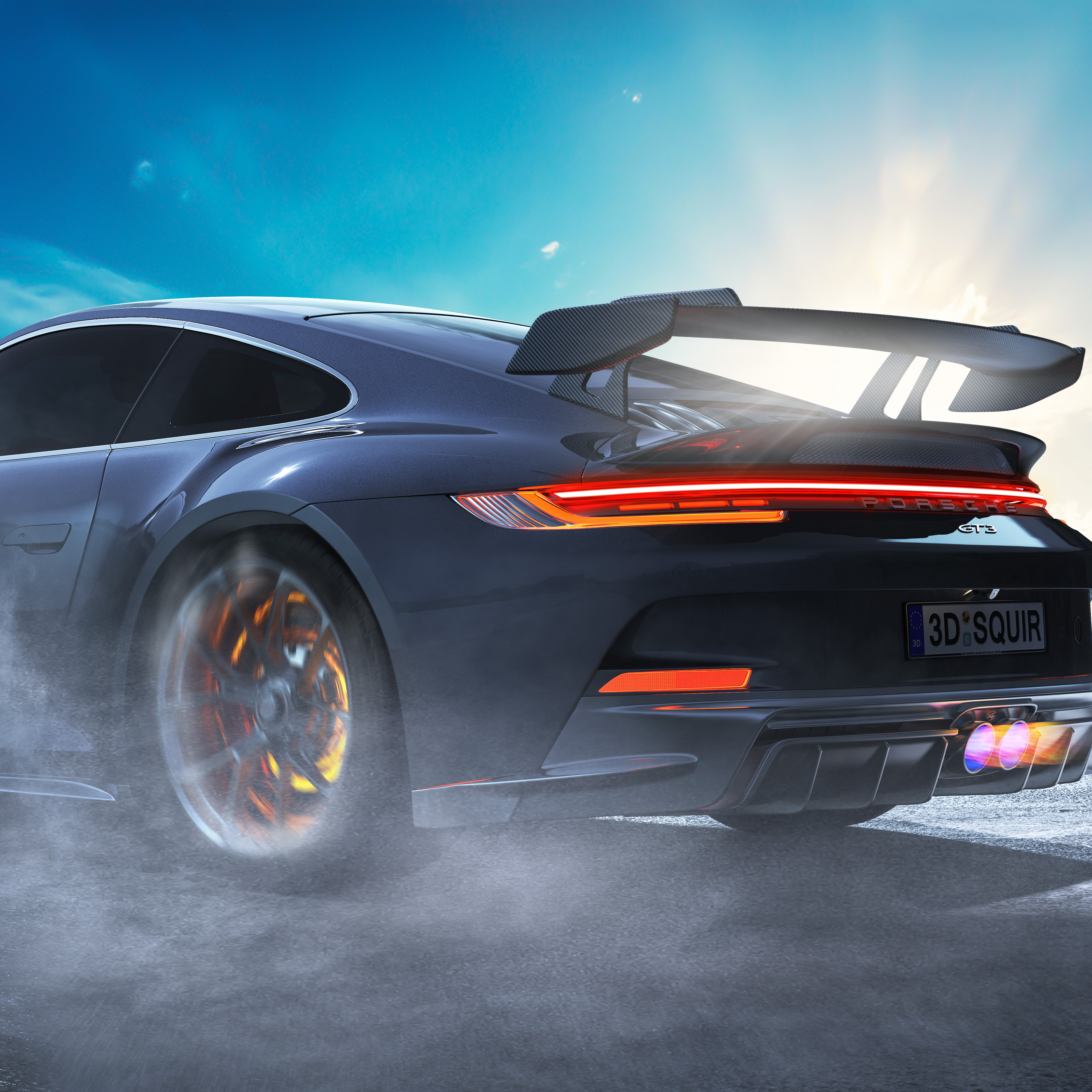 Render，Automobile design，keyshot，modeling，rhino，Porsche，