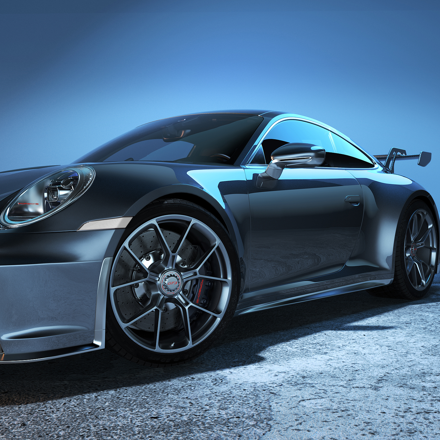 Render，Automobile design，keyshot，modeling，rhino，Porsche，