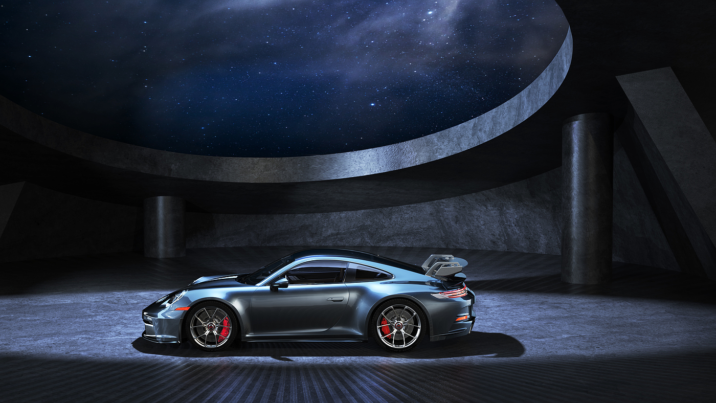Render，Automobile design，keyshot，modeling，rhino，Porsche，