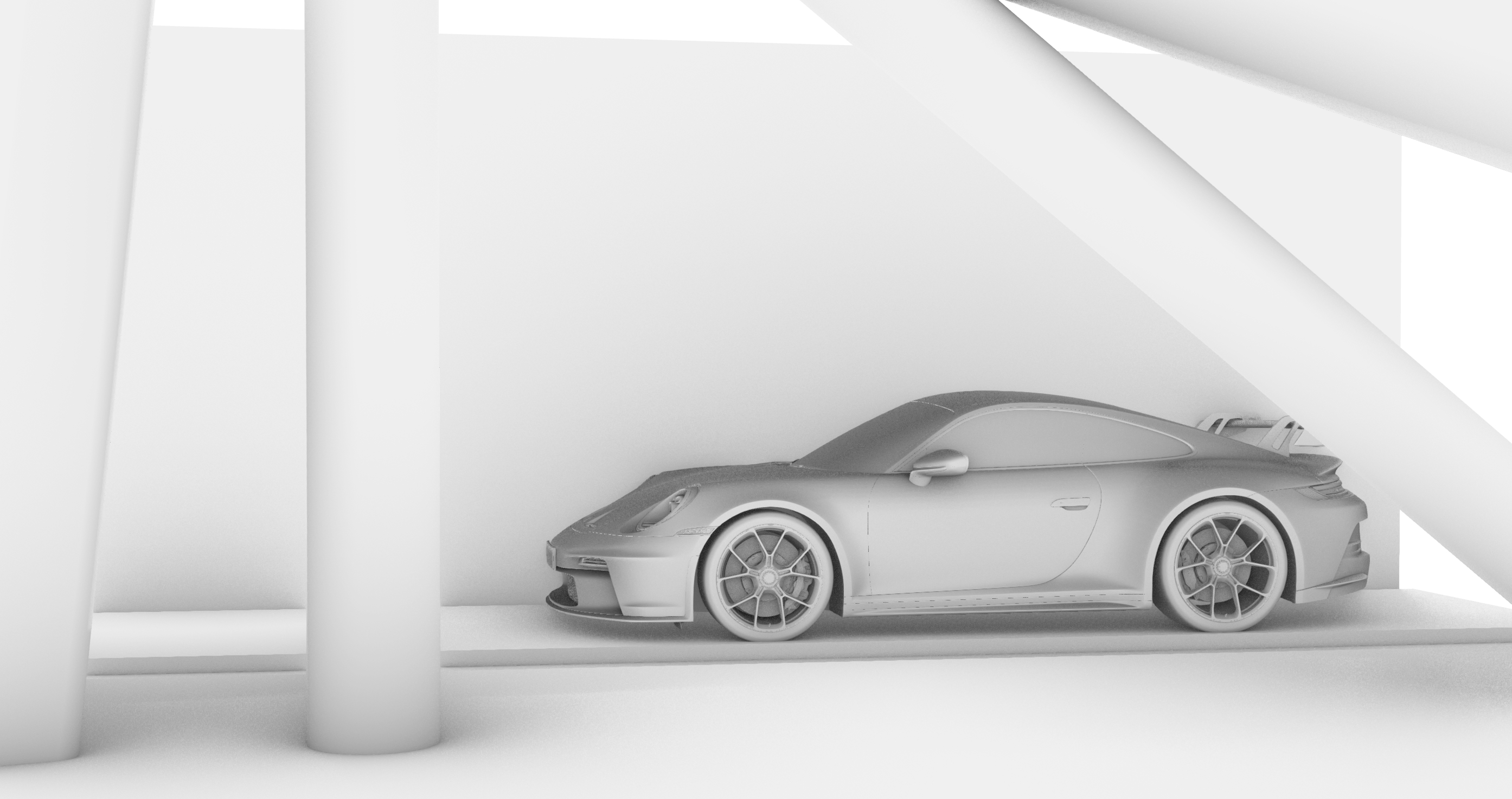 Render，Automobile design，keyshot，modeling，rhino，Porsche，