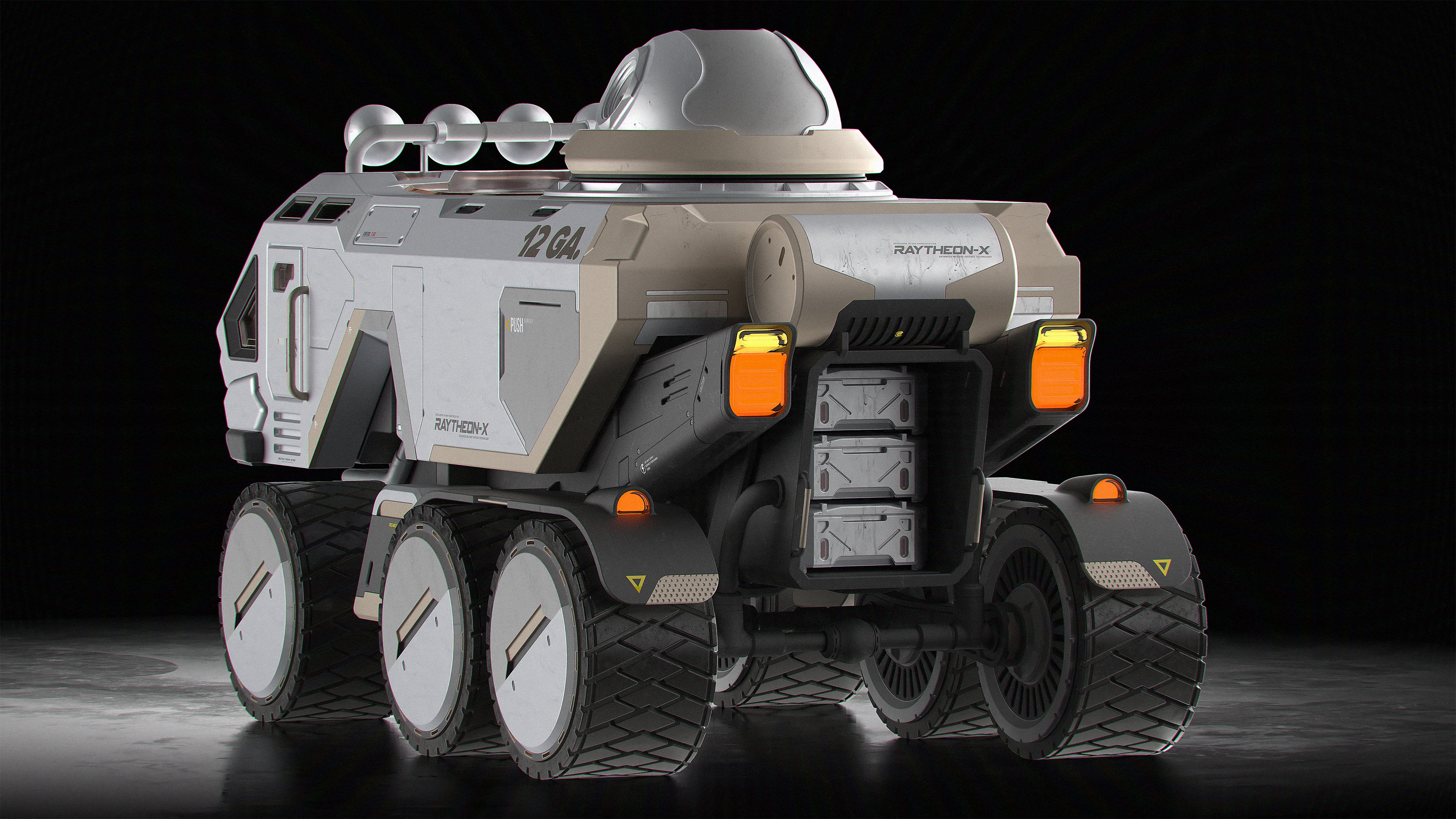 game，lunar rover，fusion，scifi，3dmodeling，