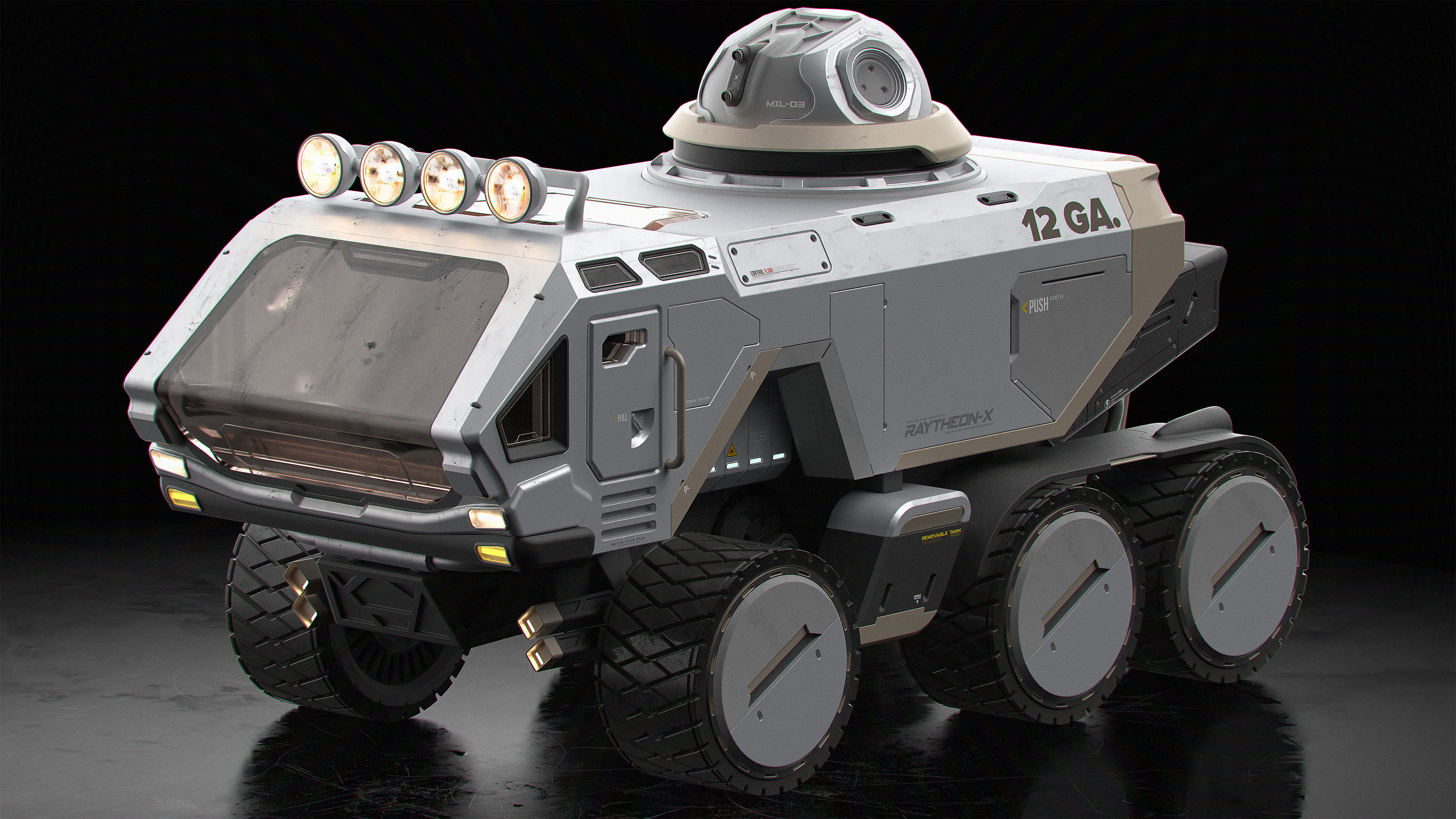 game，lunar rover，fusion，scifi，3dmodeling，