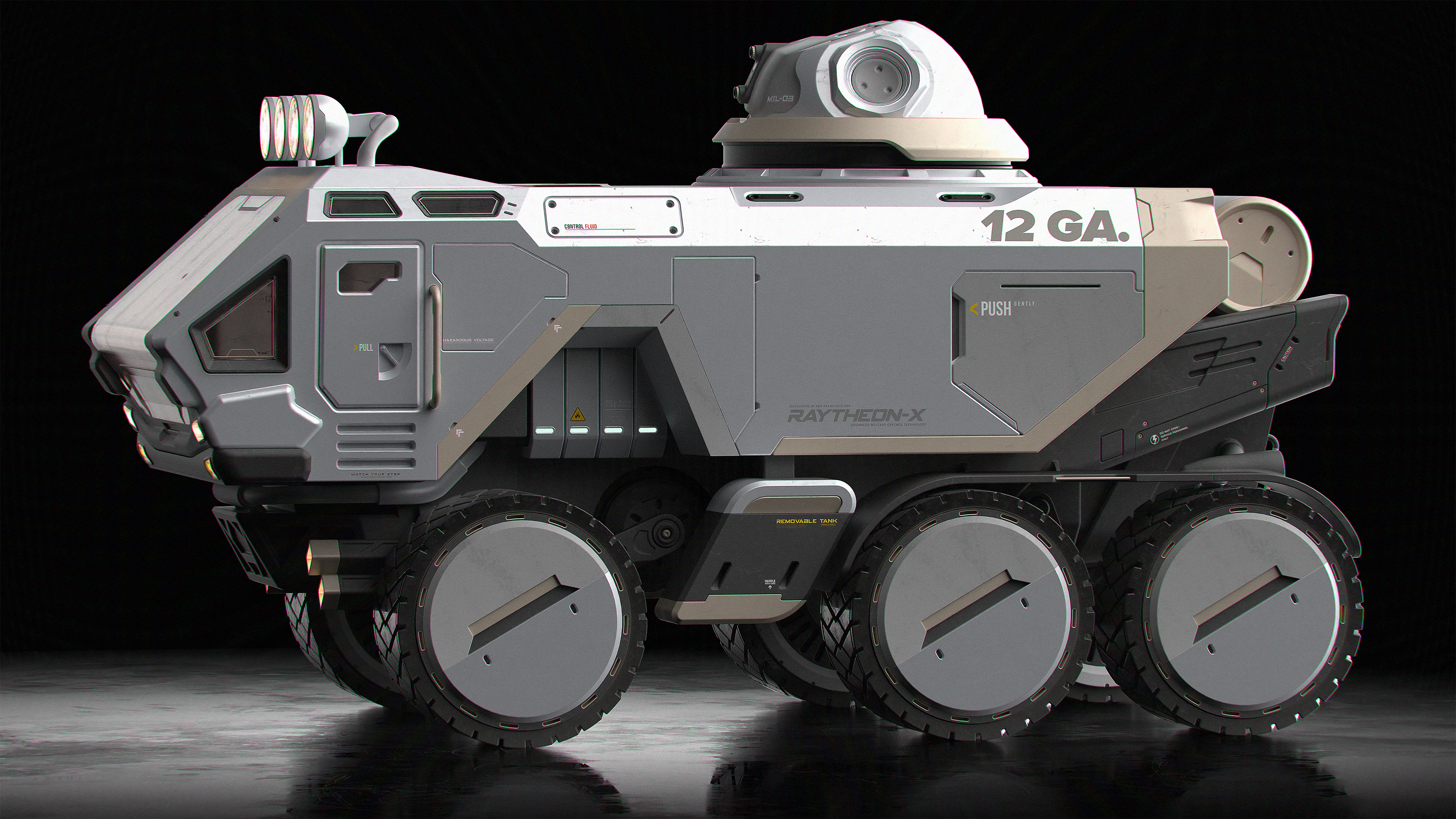 game，lunar rover，fusion，scifi，3dmodeling，