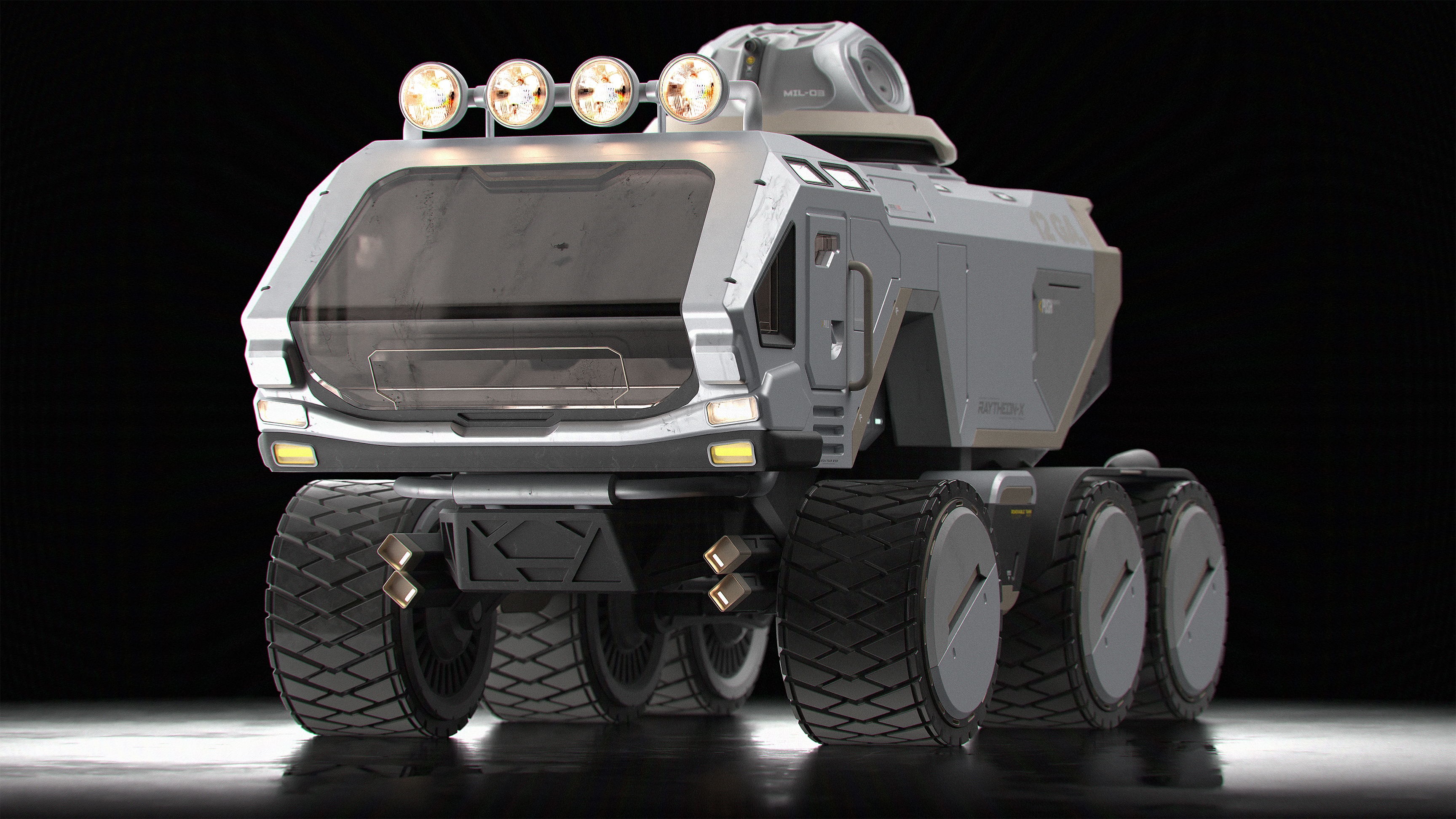 game，lunar rover，fusion，scifi，3dmodeling，