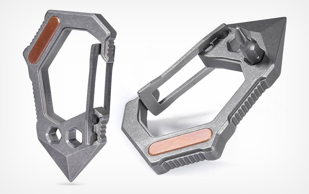 Titanium，Mountaineering buckle，multi-function，
