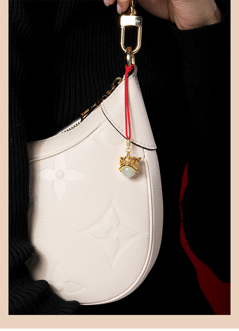 Original Jewelry Design，Good luck.，Ping An Lion Dance，Benmingnian Red Rope，New Year gift，New Chinese style，traditional new，Good moral，