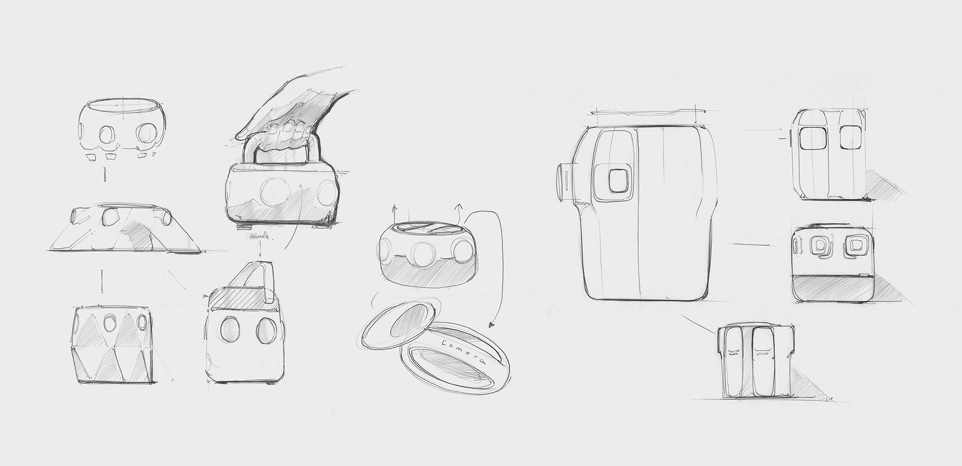 FLAGS，3D 360 ° VR camera，product design，