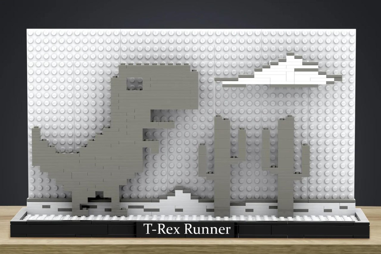Lego，Model，Chrom Dinosaur，