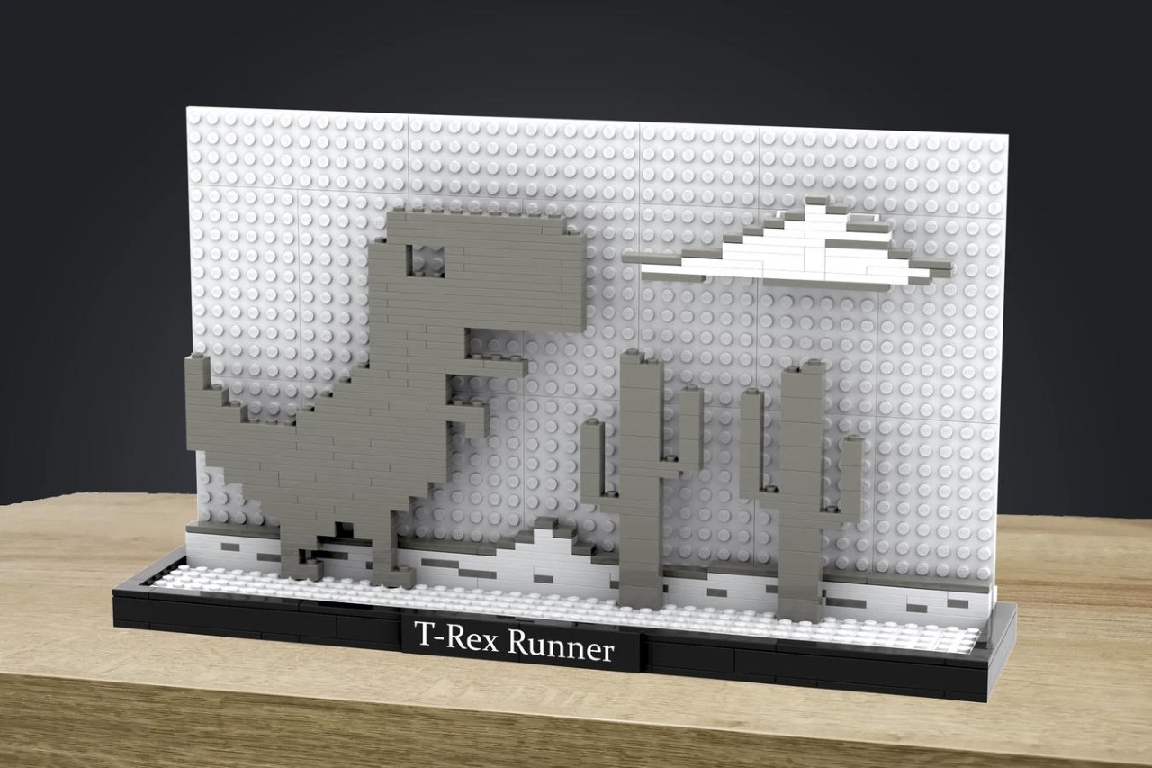Lego，Model，Chrom Dinosaur，
