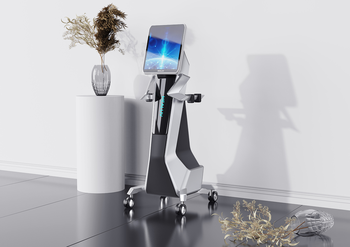 Medical cosmetology，Tough tech wind，radio frequency，Medical cart，Cyber Metal，