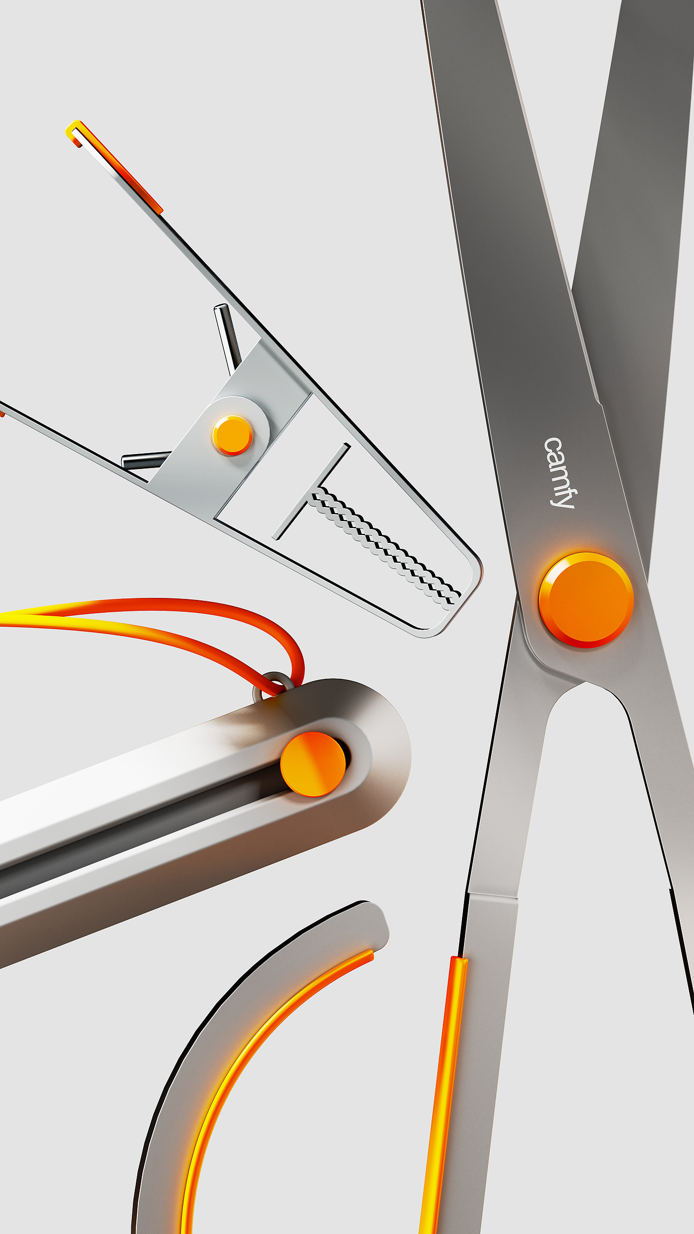 Clip，scissors，knife，camping，Camfy，
