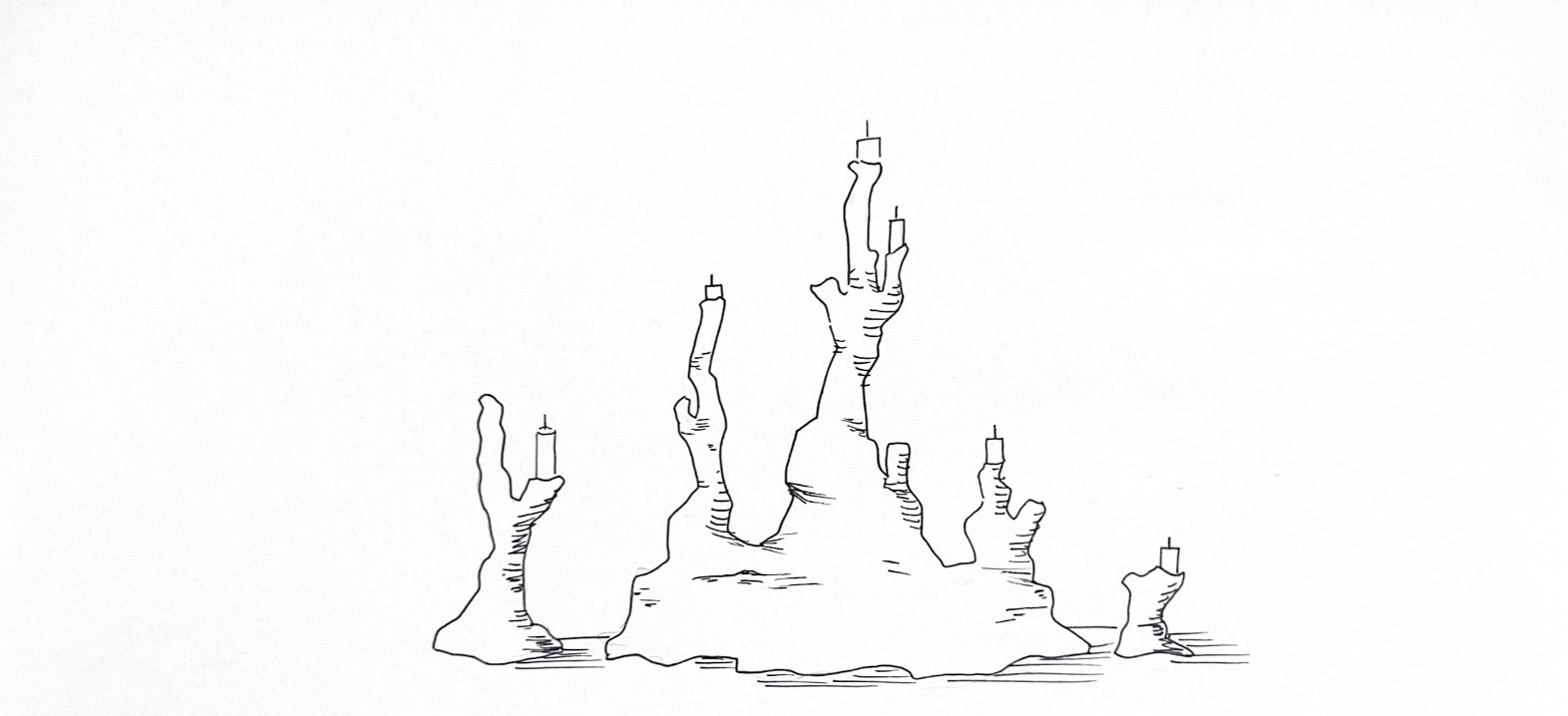 Candlestick，Coral reef，SILENCE，Ornaments，