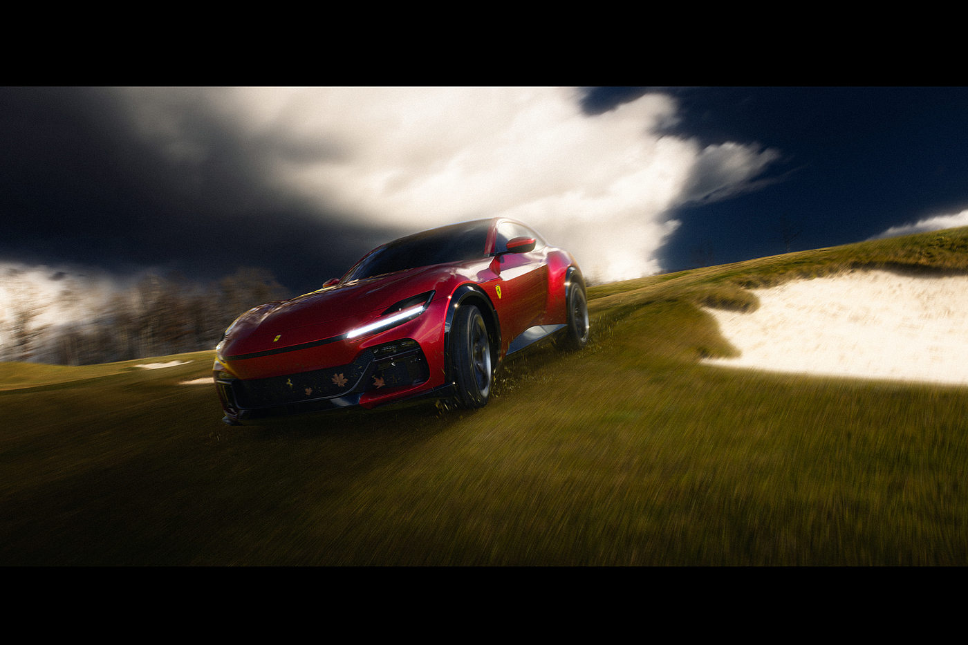 Ferrari，shot，Purosangue，Render，automobile，Sports car，