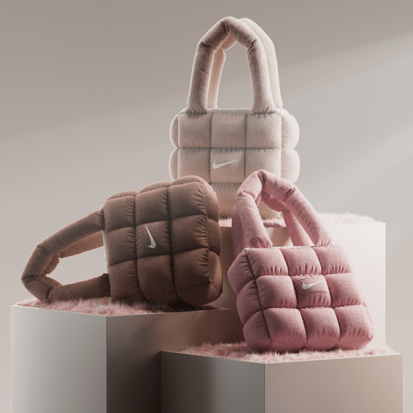 Bag，Puffy Nike，handbag，