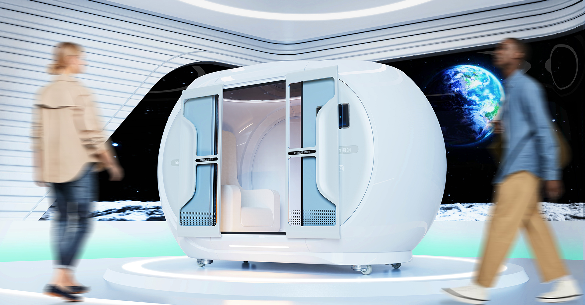 hyperbaric oxygen chamber，micro hyperbaric oxygen chamber，Oxygen supplement chamber，Hyperbaric Oxygen Chamber Design，industrial design，Appearance and structure design，Whale Jubilee Design，