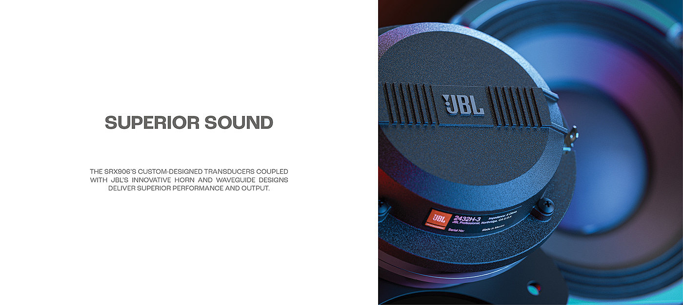 SRX900，电源线阵列，低音扬声器，产品设计，