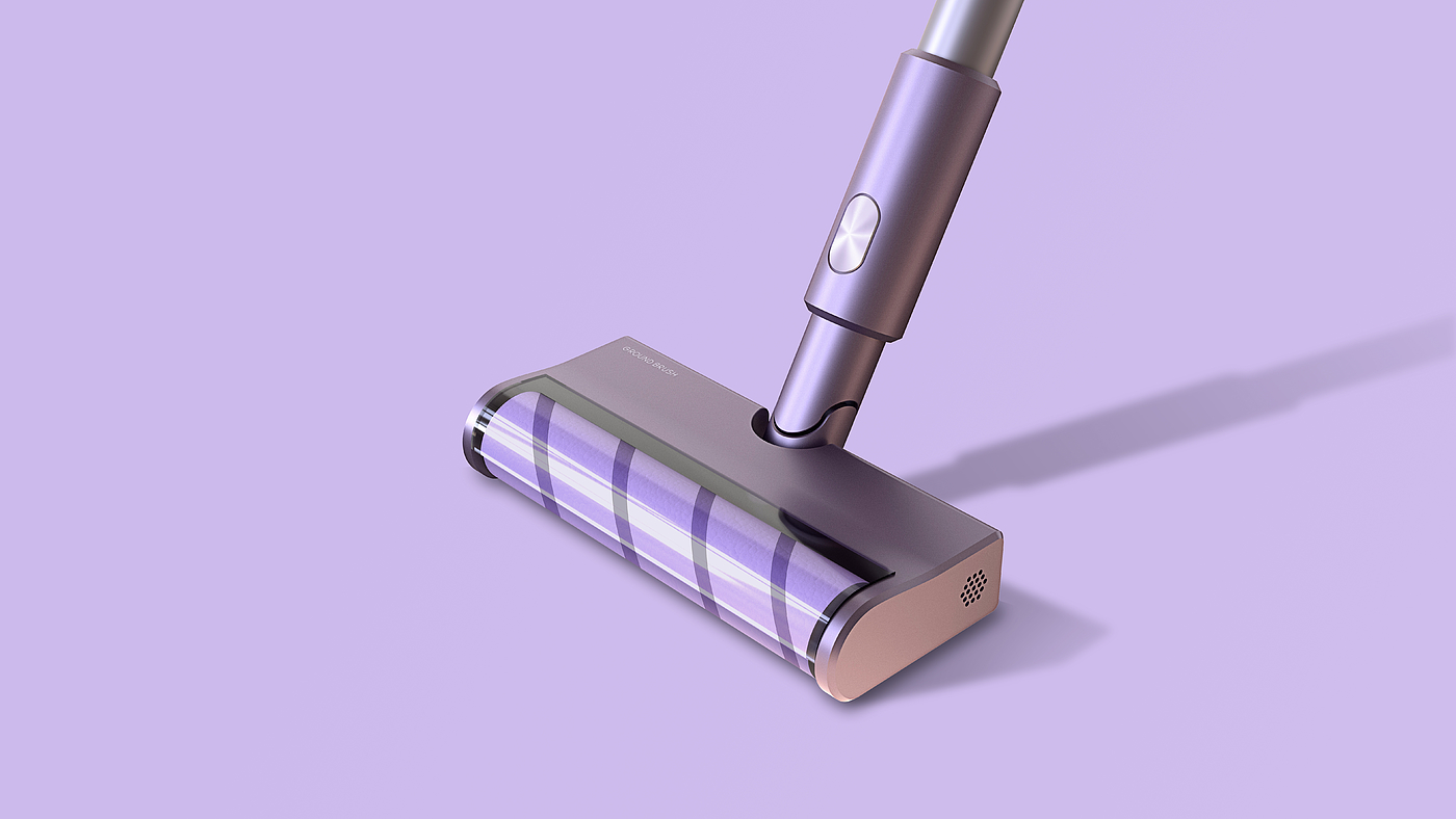 New handheld vacuum cleaner appearance design (secret purple)，