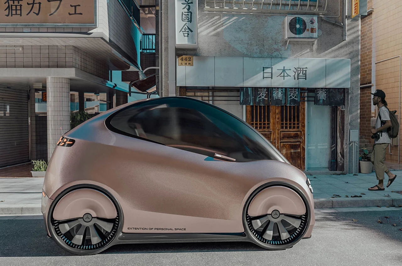 Benz，automobile，industrial design，mercedes，Vision iMobility，