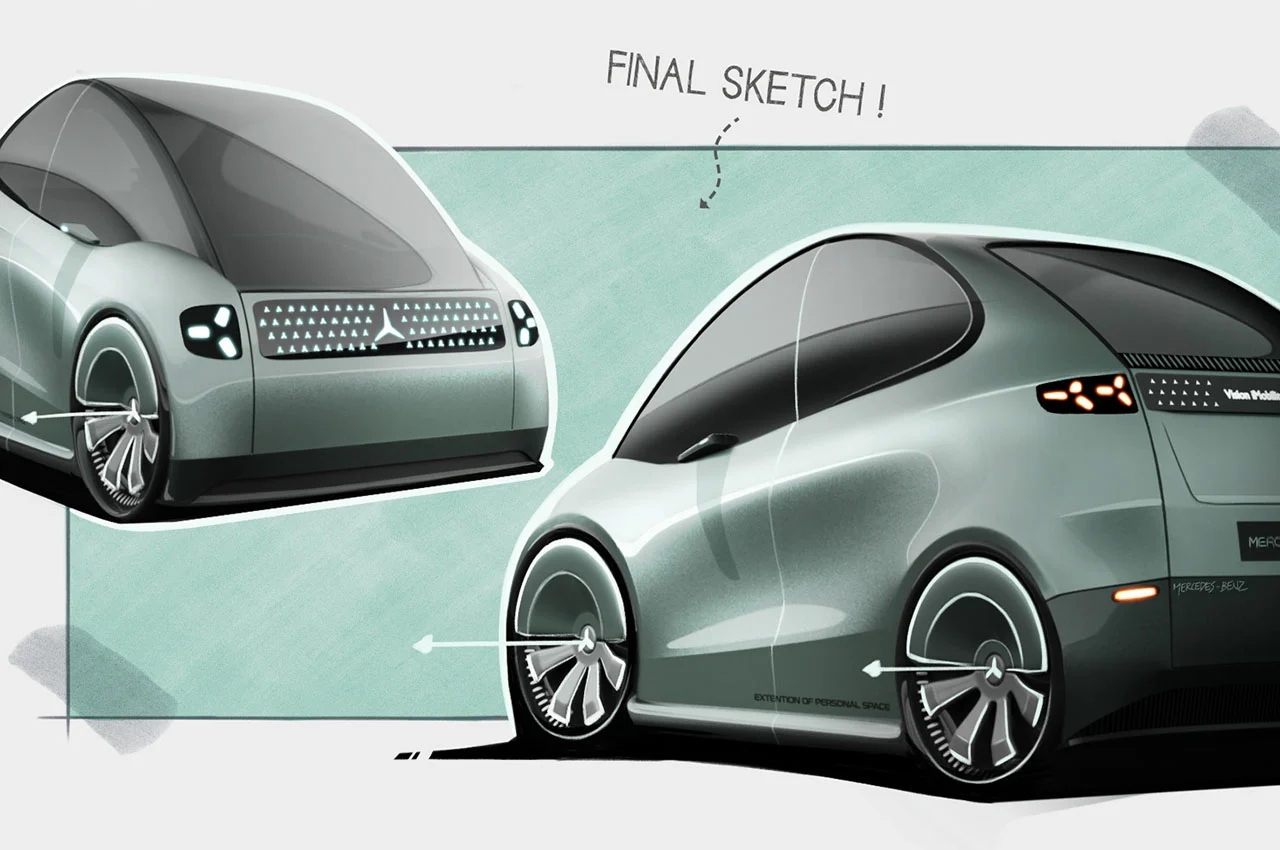 Benz，automobile，industrial design，mercedes，Vision iMobility，