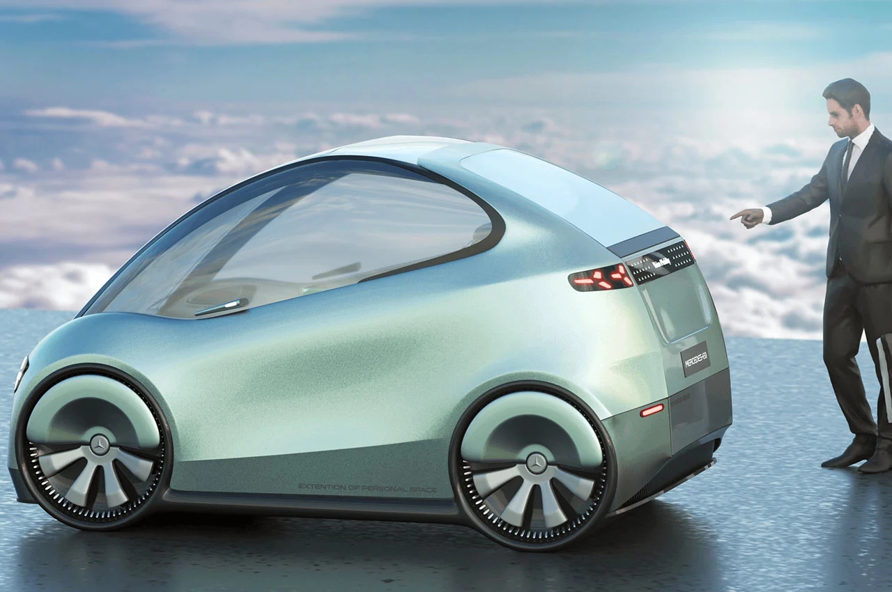 Benz，automobile，industrial design，mercedes，Vision iMobility，