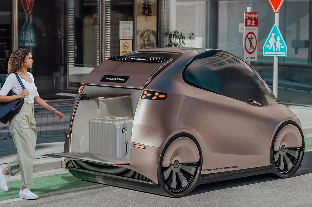 Benz，automobile，industrial design，mercedes，Vision iMobility，