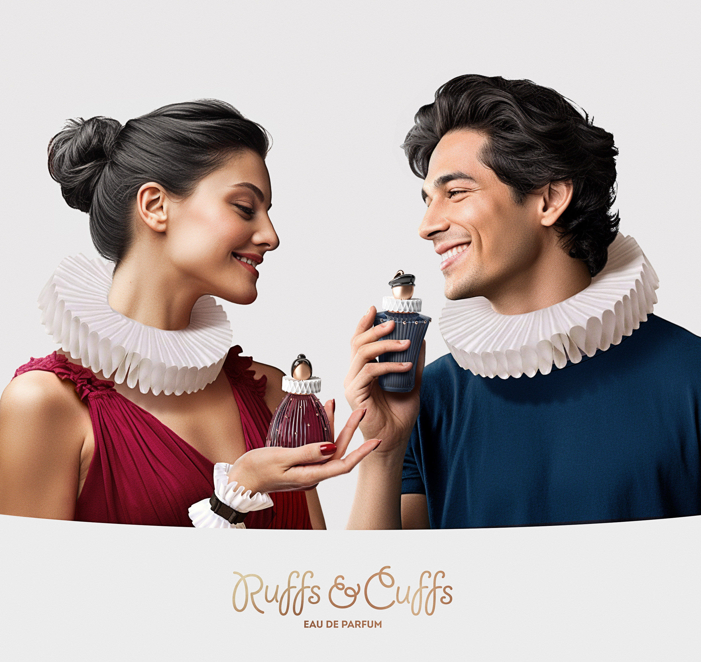 “Ruffs & Cuffs”，Perfume，packing design，Stylization，