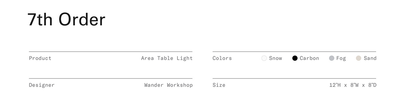 Wander Workshop，7th Order，lamps and lanterns，