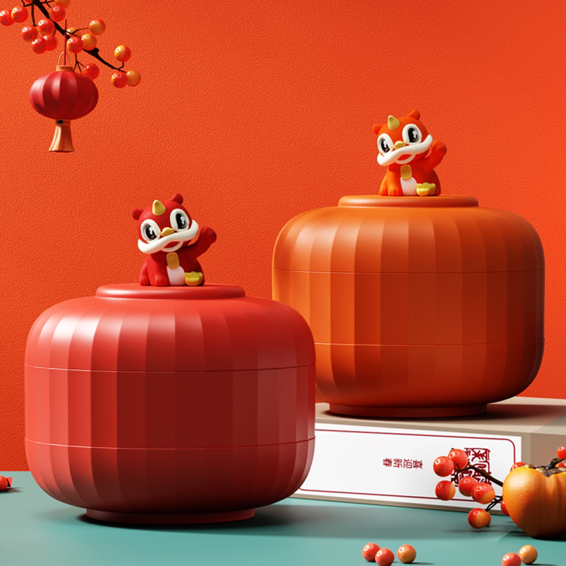 National tide，Lion dance，Candy box，Candy tray，Dried fruit box，Lion Candy Box，