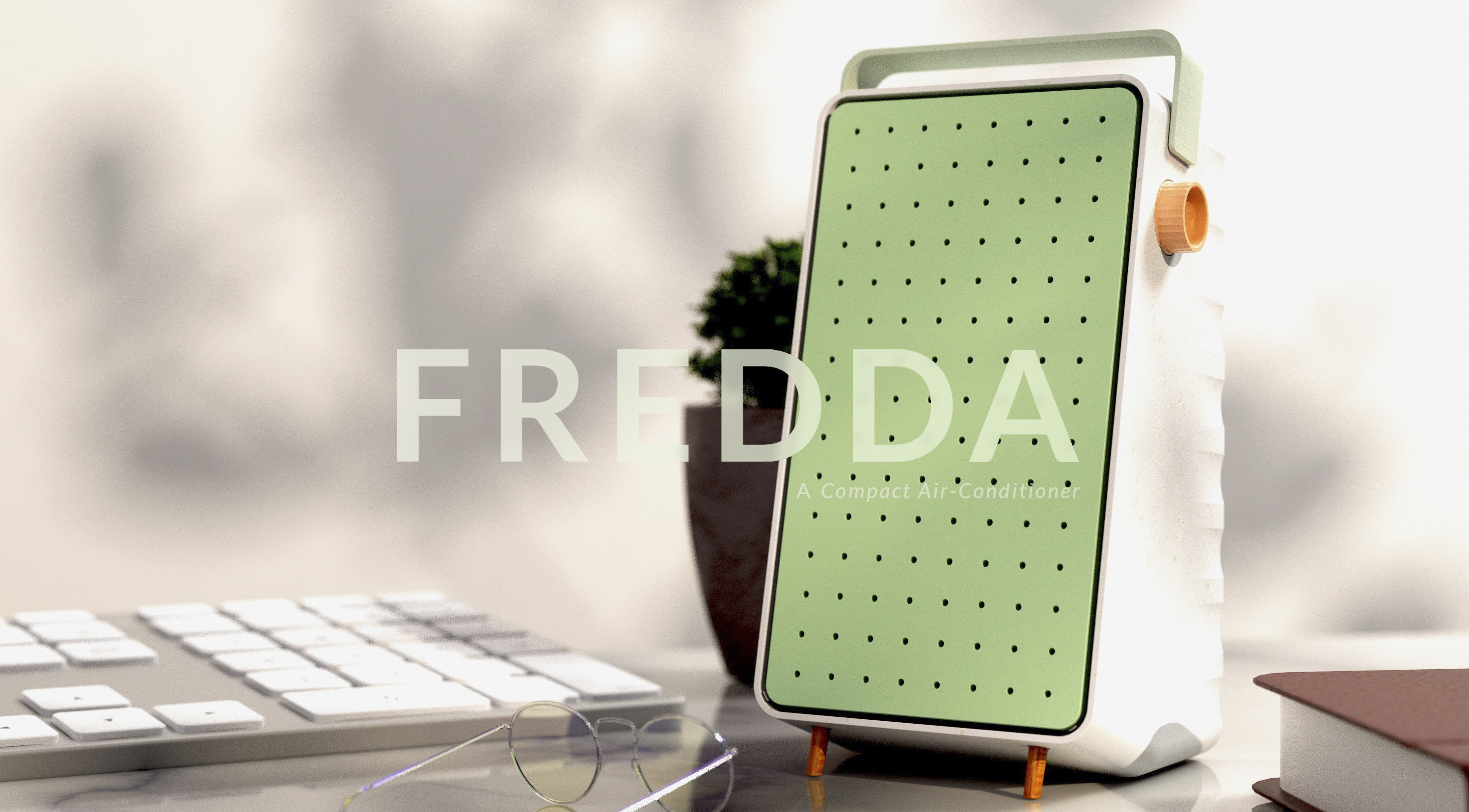 Fredda，Compact，air conditioner，product design，