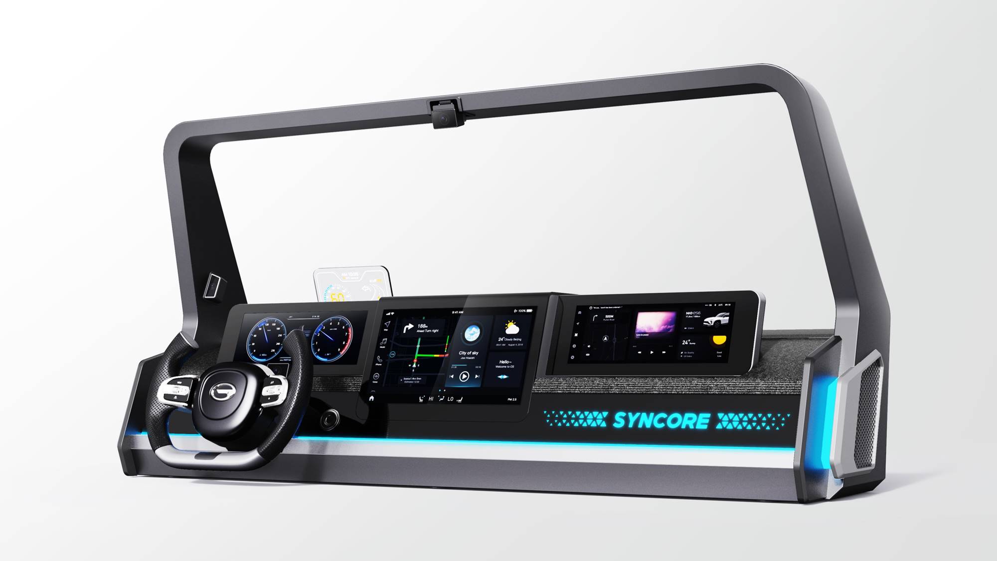 Car cockpit，Intelligent cockpit，GAC Trumpchi，cockpit，industrial design，product design，Intelligent car machine，