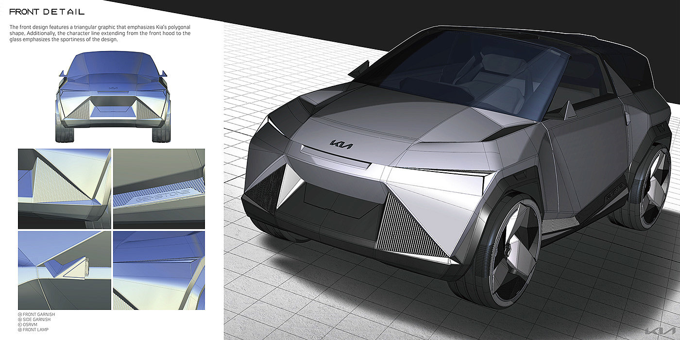 automobile，vehicle，KIA-GEMSTONE，3D modeling，