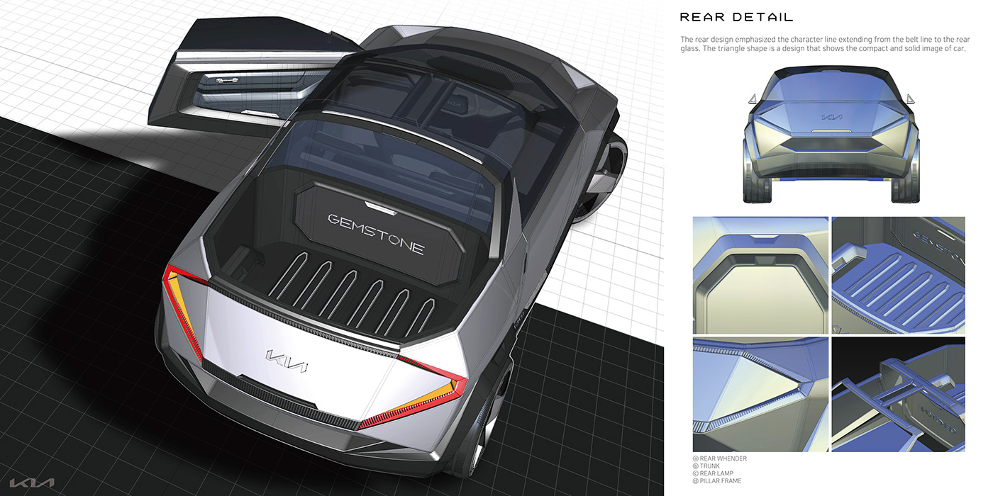 automobile，vehicle，KIA-GEMSTONE，3D modeling，