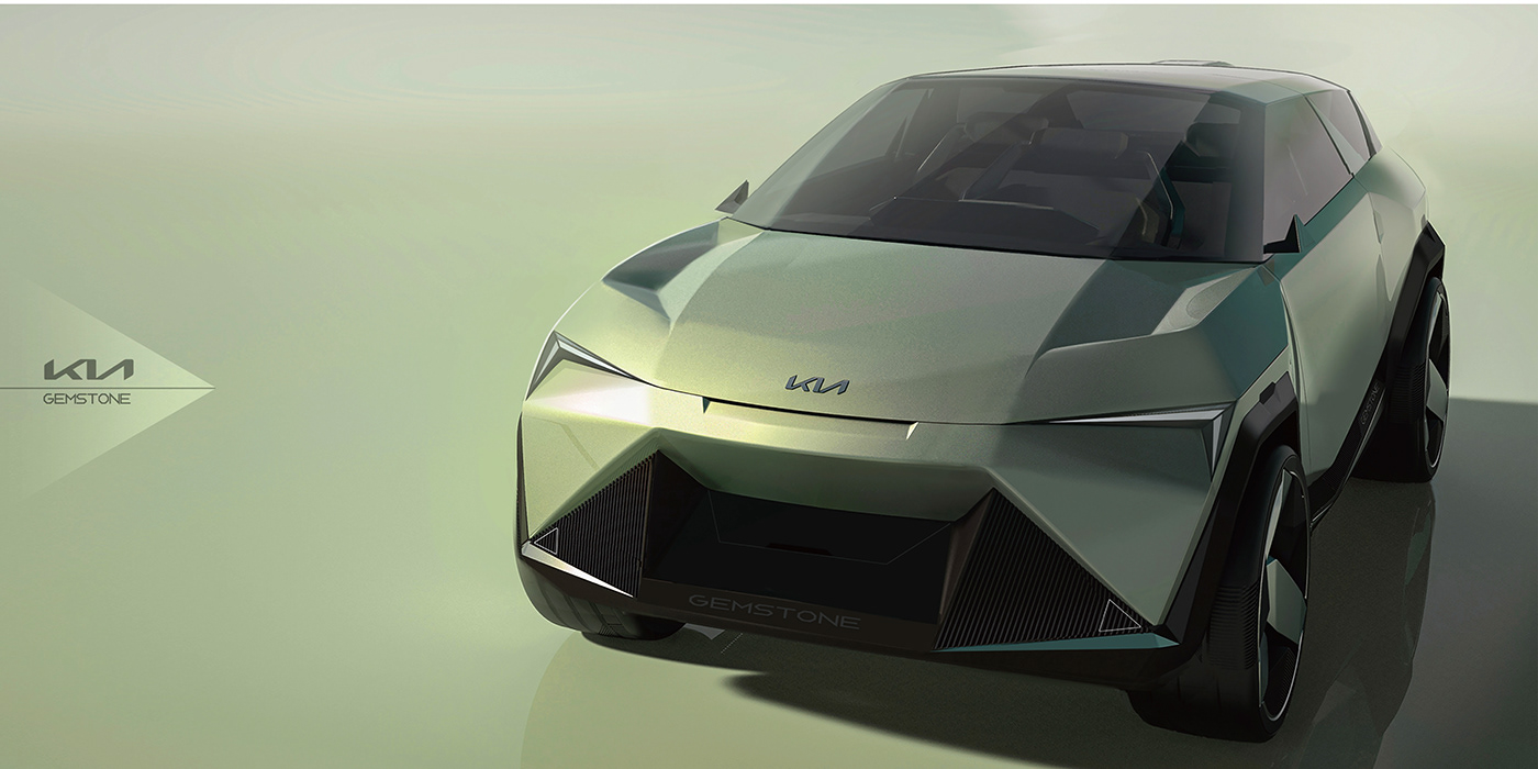 automobile，vehicle，KIA-GEMSTONE，3D modeling，