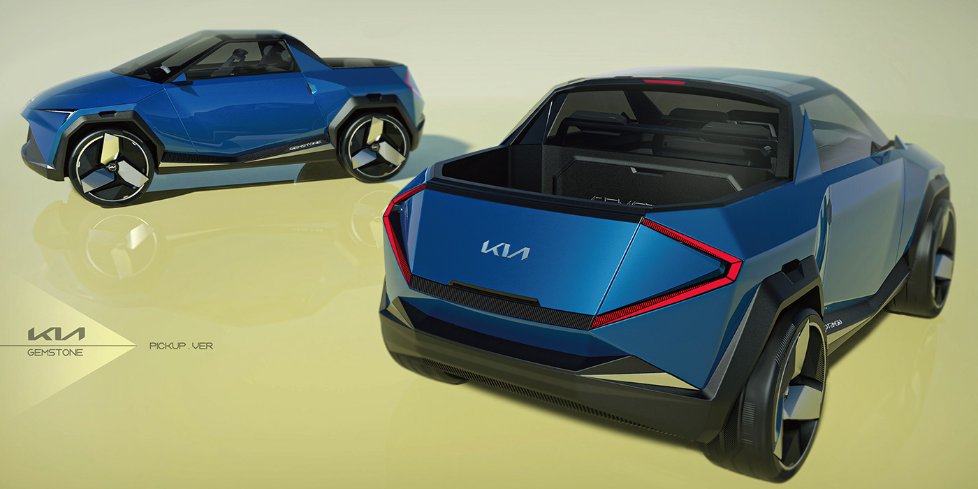 automobile，vehicle，KIA-GEMSTONE，3D modeling，