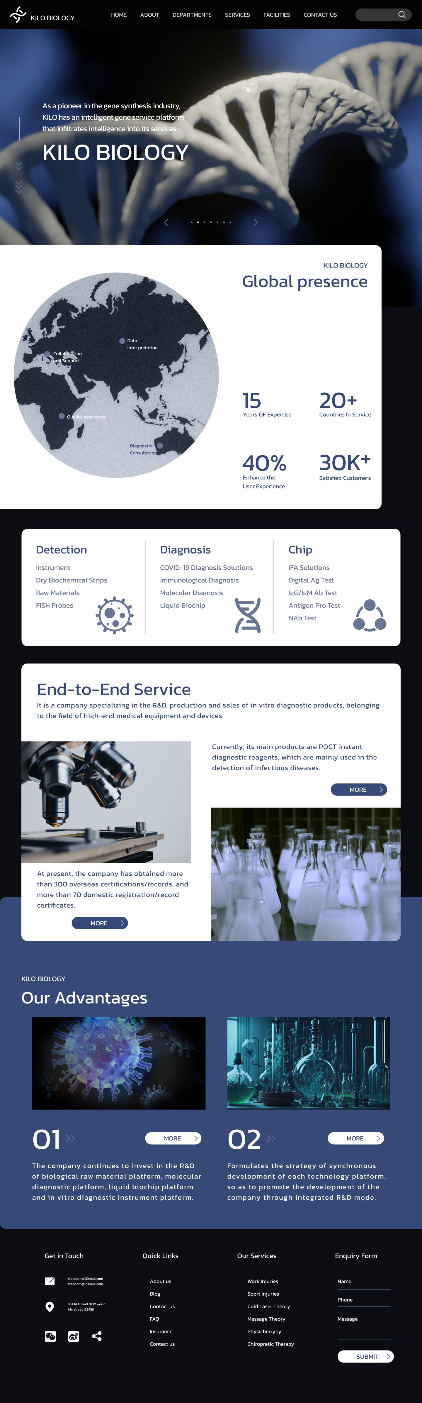 Medical class，UI design，Web Design ，