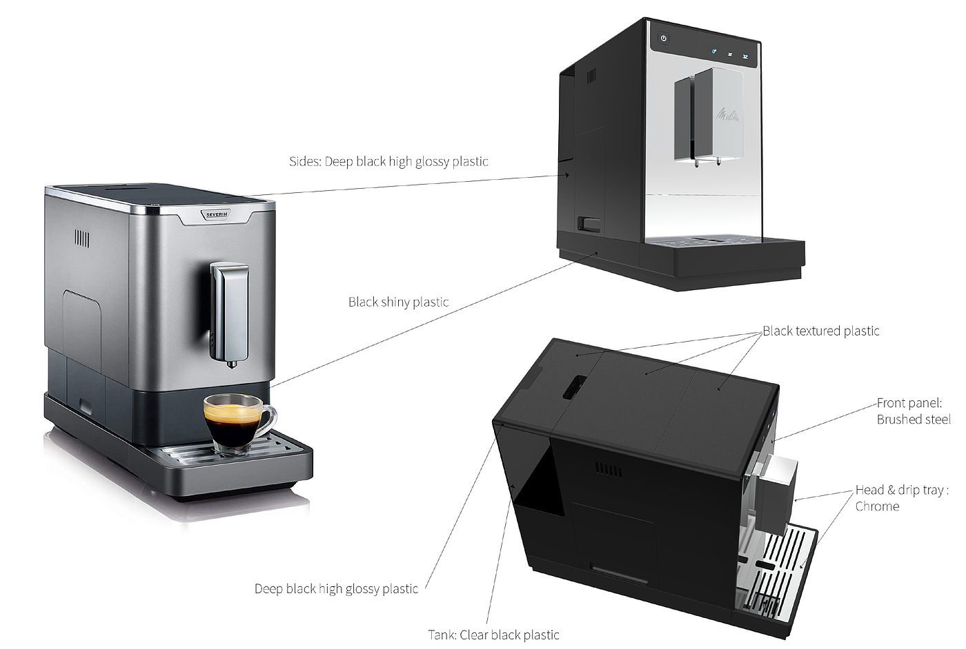 Melamat，automatic，Coffee machine，product design，