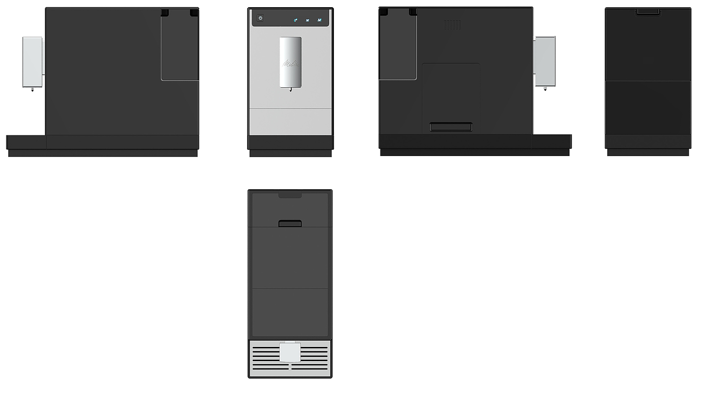 Melamat，automatic，Coffee machine，product design，