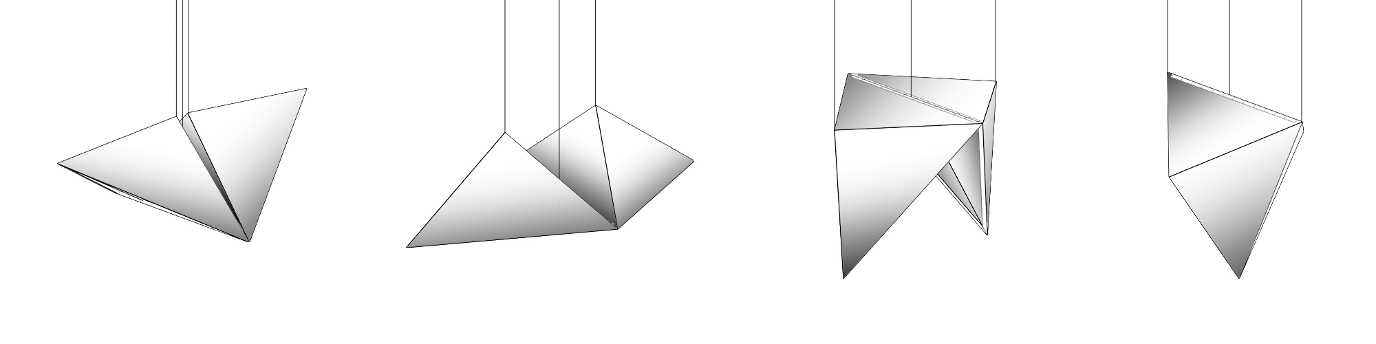 lamps and lanterns，originality，Origami lamp，household electrical appliances，product design，