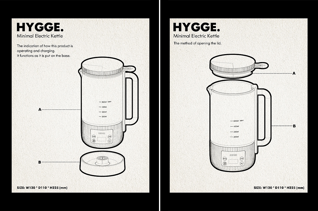 Minimalist，Electric kettle，Kitchen appliances，product design，