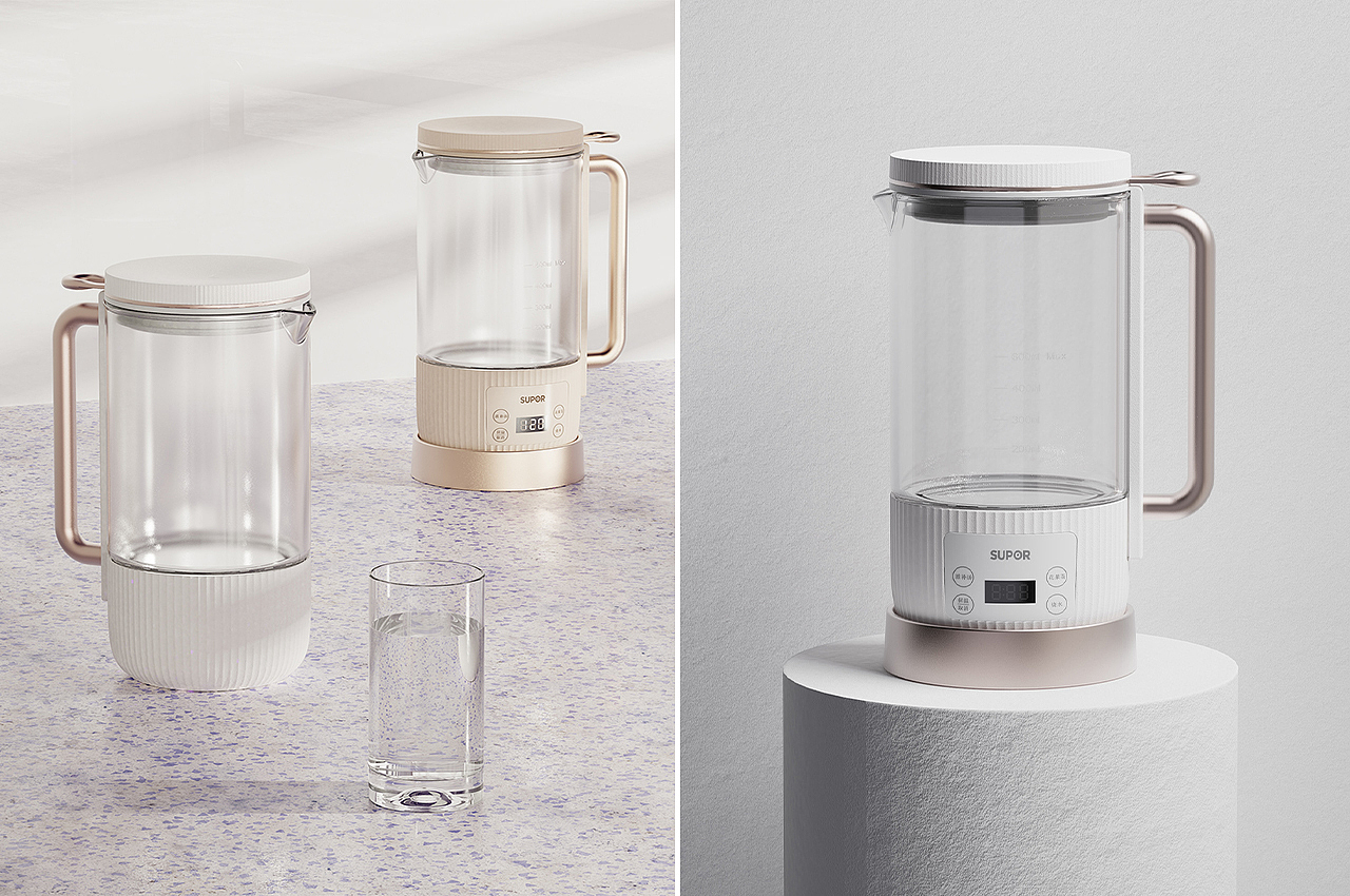 Minimalist，Electric kettle，Kitchen appliances，product design，