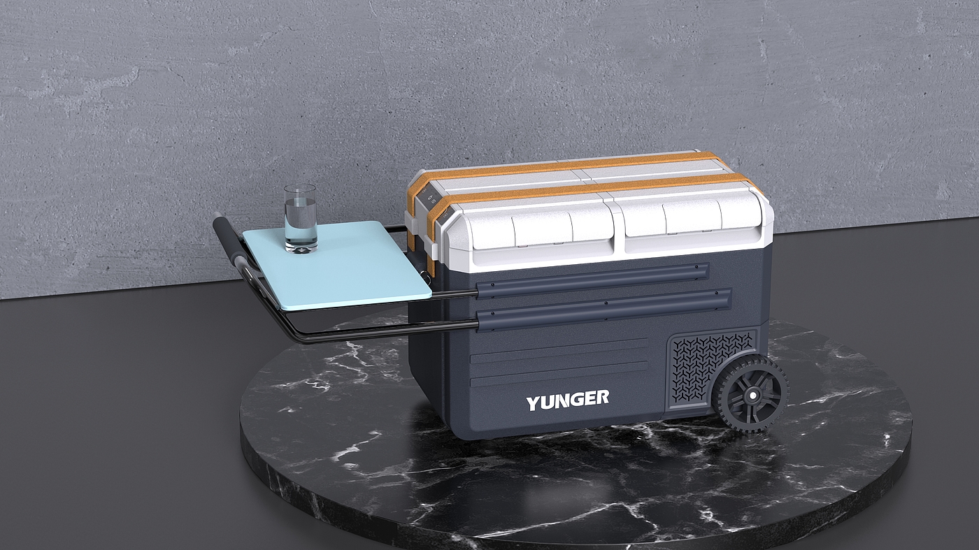 TOALL Convex and Concave Design，Car refrigerator，
