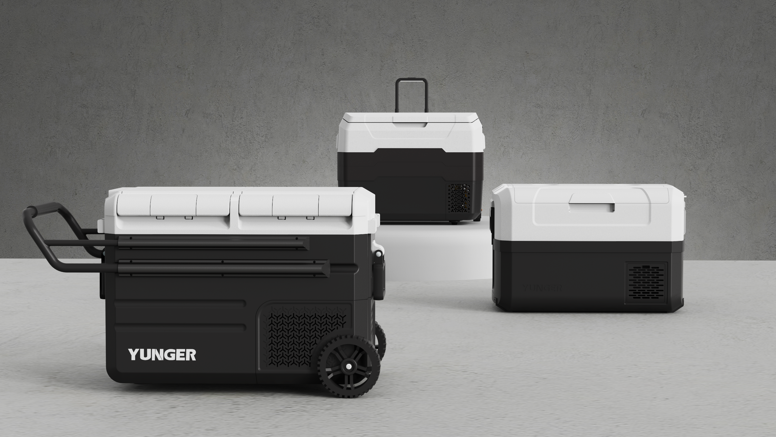 TOALL Convex and Concave Design，Car refrigerator，