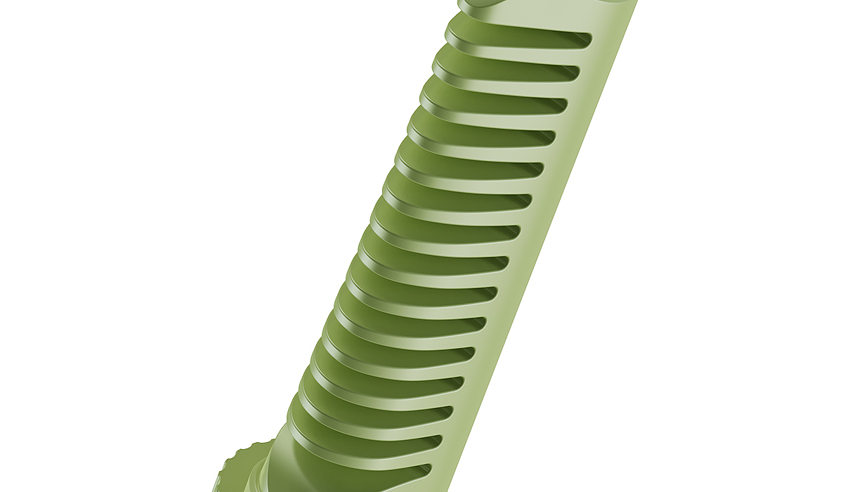 A compact straight hair comb，
