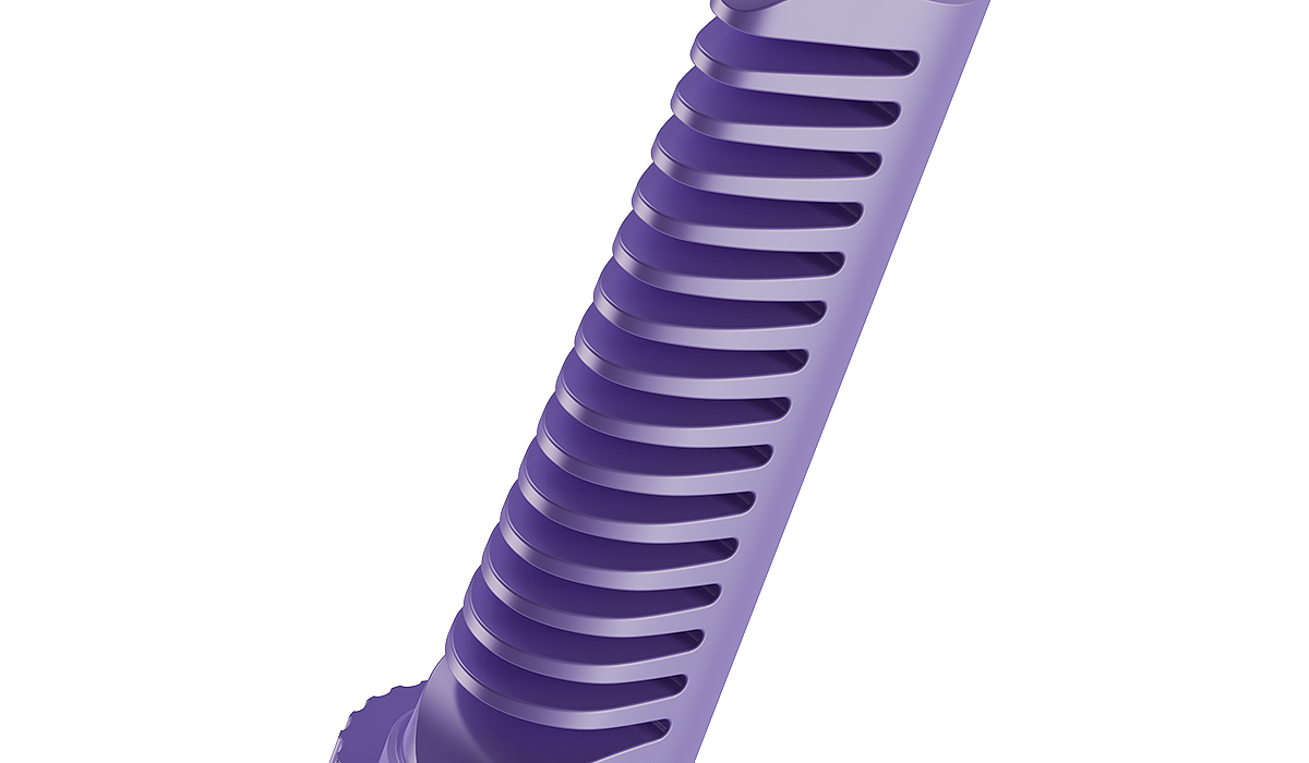A compact straight hair comb，