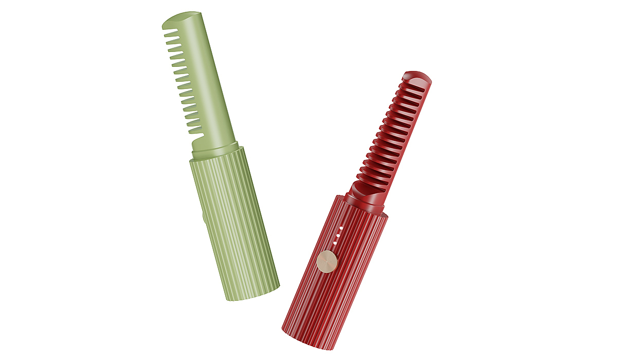A compact straight hair comb，