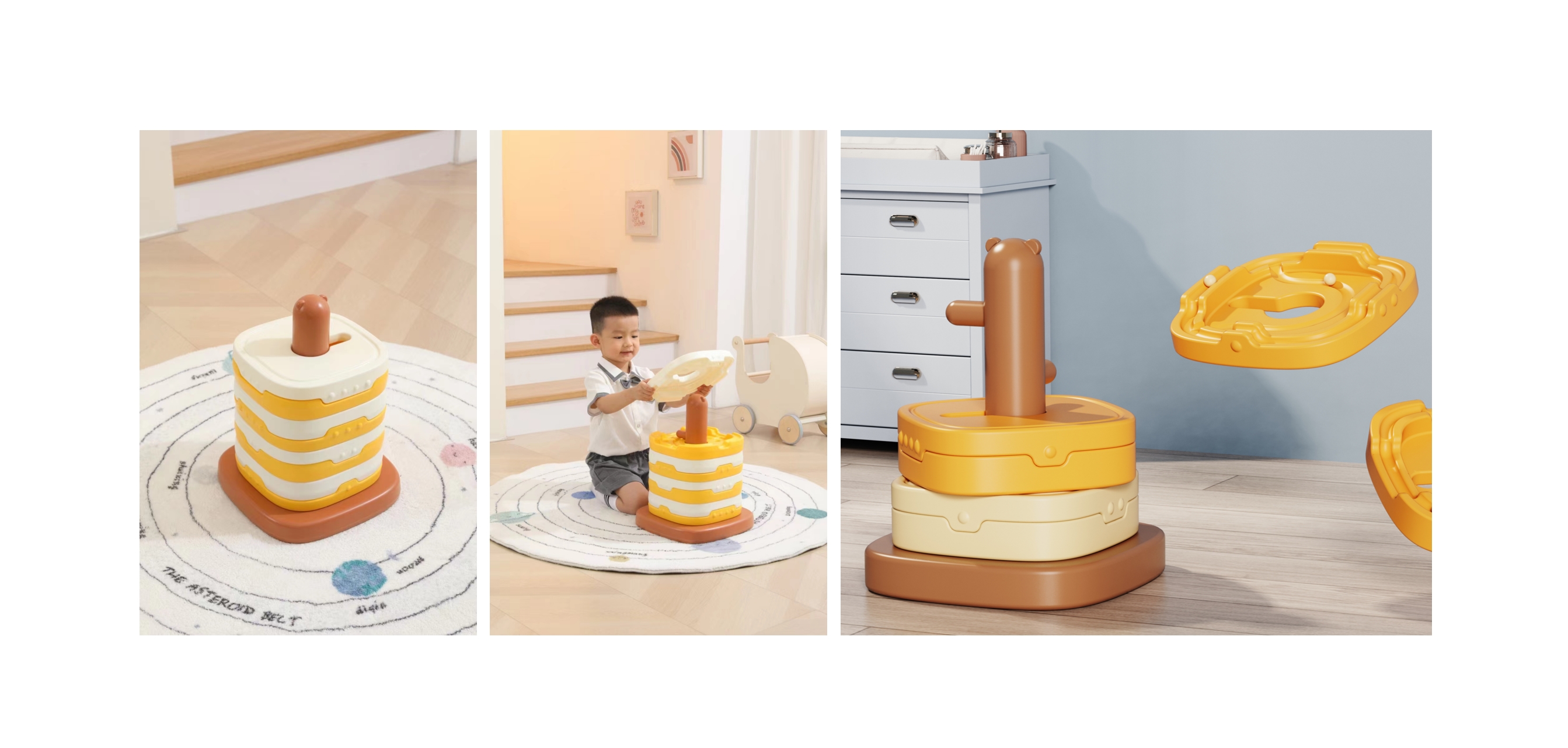 Children's sensory system，balance beam，physical exercise，Hand-eye coordination，Action coordination，Rocking board rocking horse，river crossing stone，bounce，