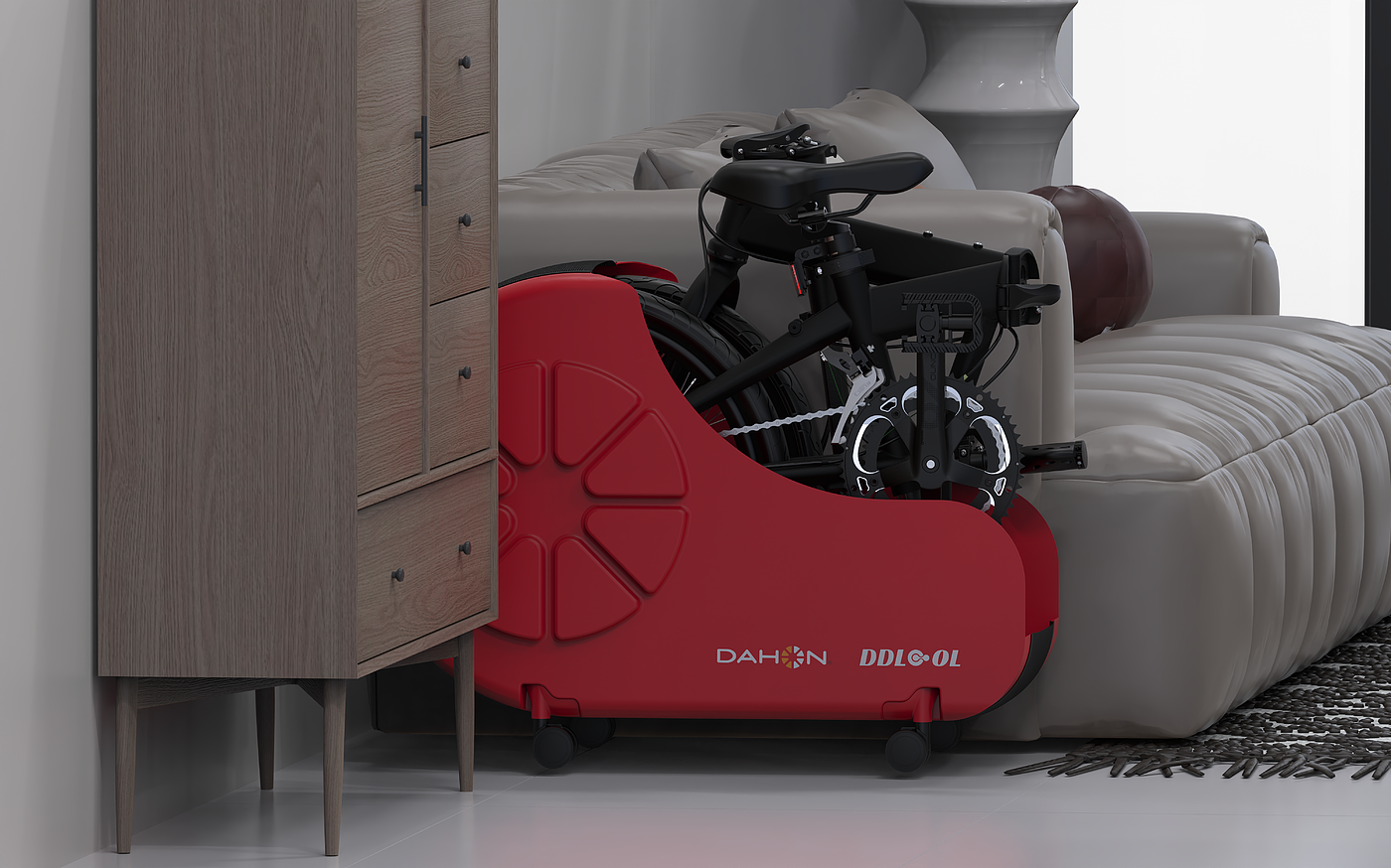 Bicycle storage box，Big Line Bicycle，Bicycle Garage，joint name of big bank，