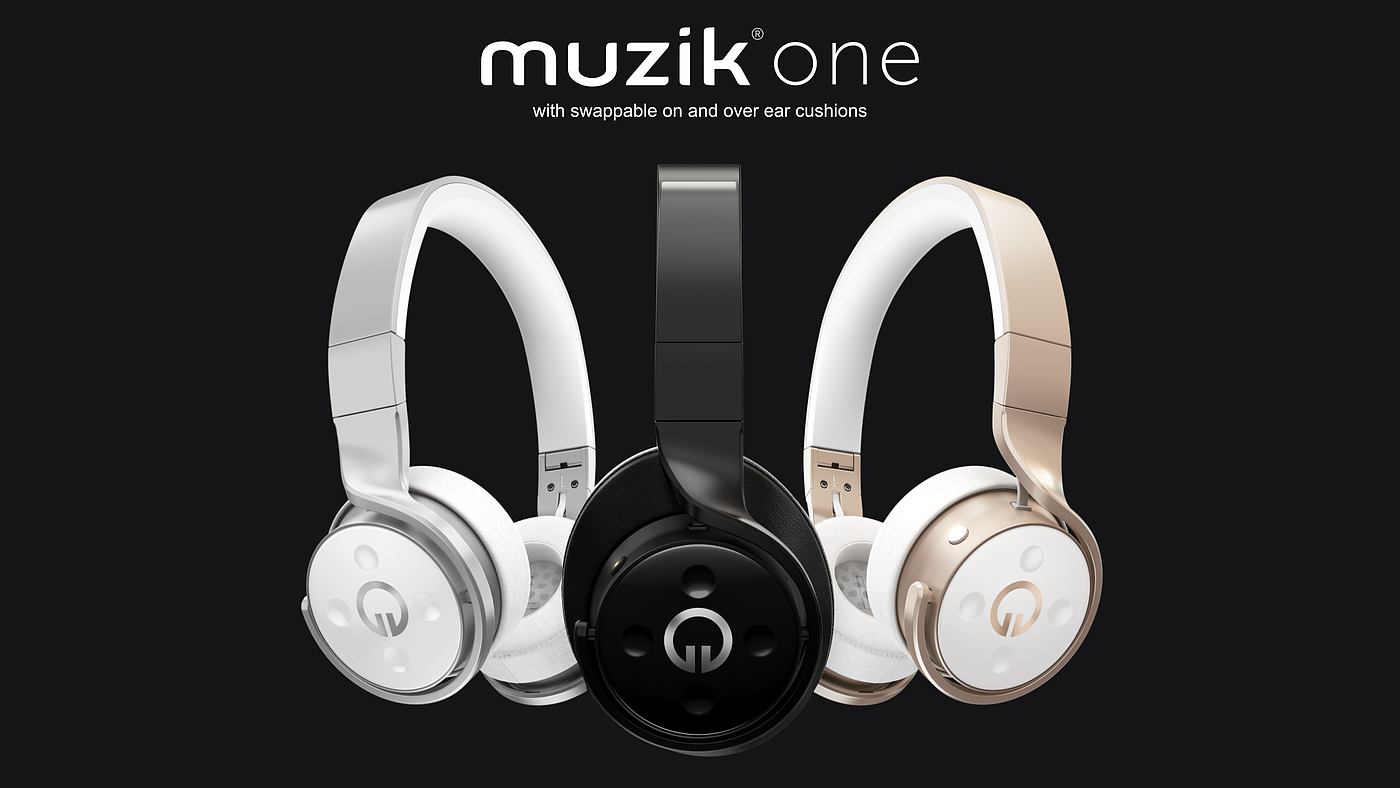 Muzik one，头戴耳机，产品设计，3d建模，